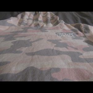 JUSTICE HOODIE CROP TOP